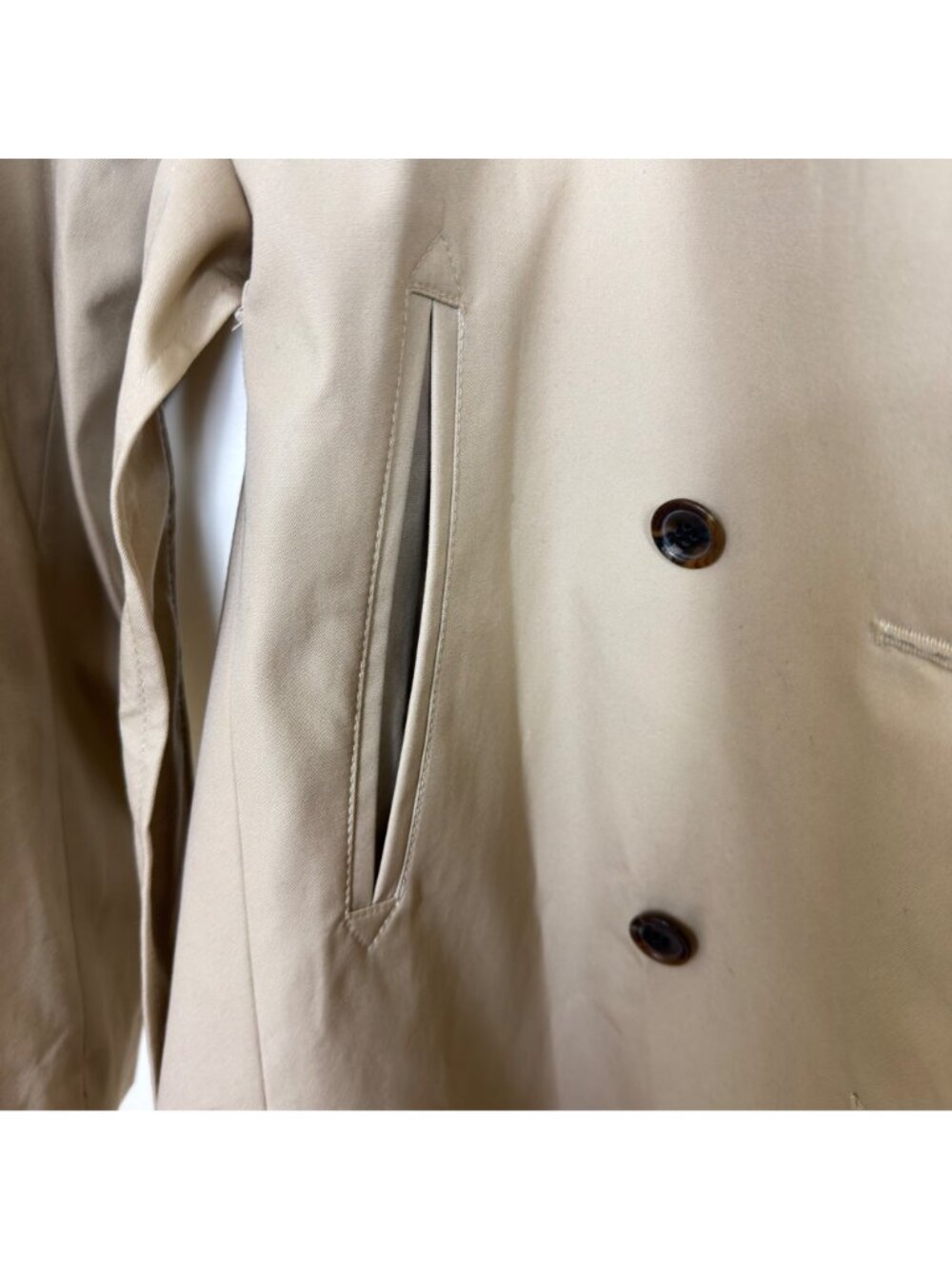 NWT J.Crew Icon Trench Coat Vintage Khaki Double Breasted Belted Size 14 - Picture 10 of 15